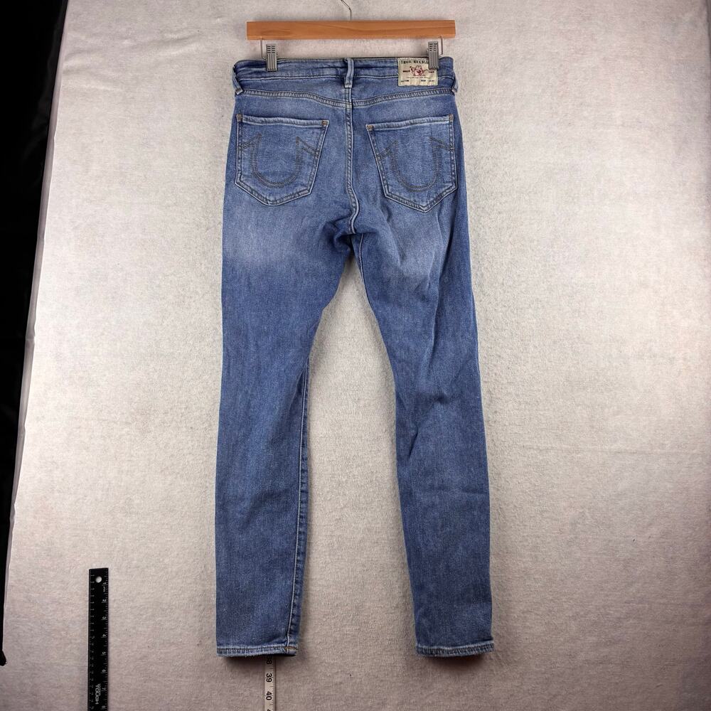 True Religion Jennie Curvy High Rise Skinny Women's 28 Distressed Fading Cotton - Picture 16 of 16